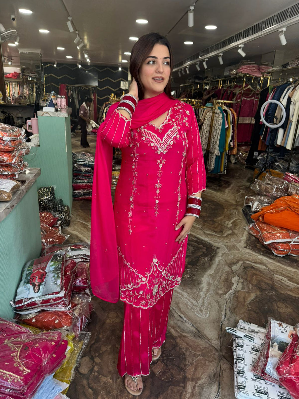 Bloom Embroidered Suit Set