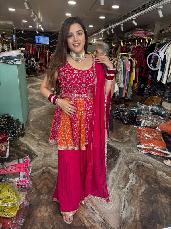 Adaa Embroidered Sharara Set