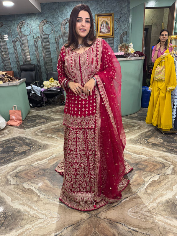 Royale Zardozi Anarkali Ensemble