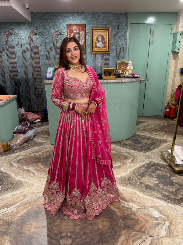 Rani Mirror Bloom Bridal Lehenga Set
