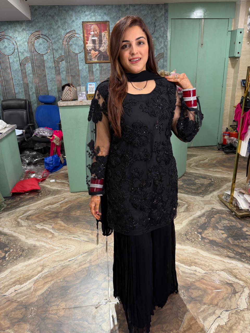 Noorani sharara suit set