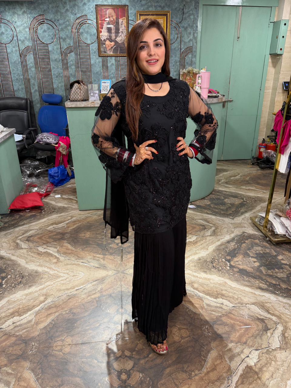 Noorani sharara suit set