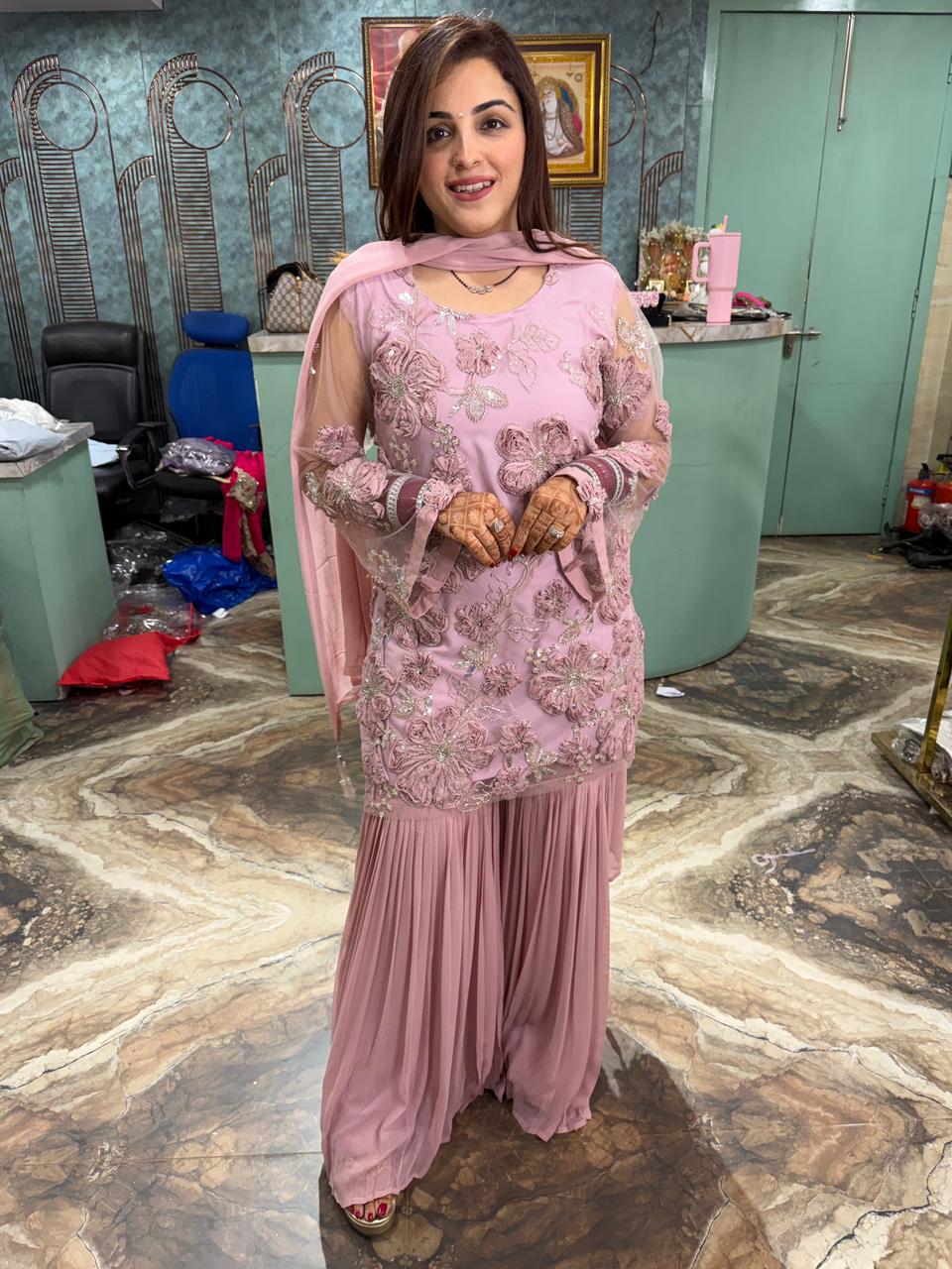 Noorani sharara suit set