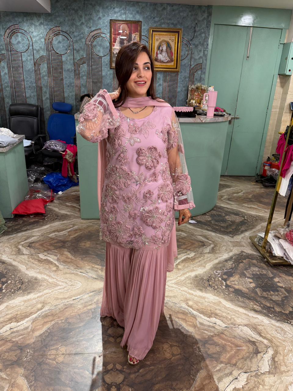 Noorani sharara suit set