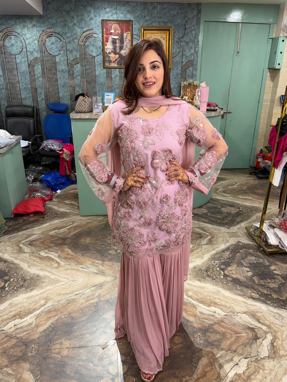 Noorani sharara suit set