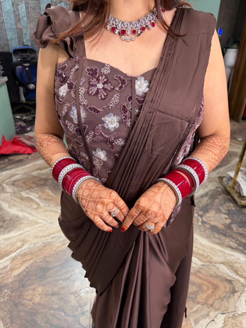 Ready to wear saree set