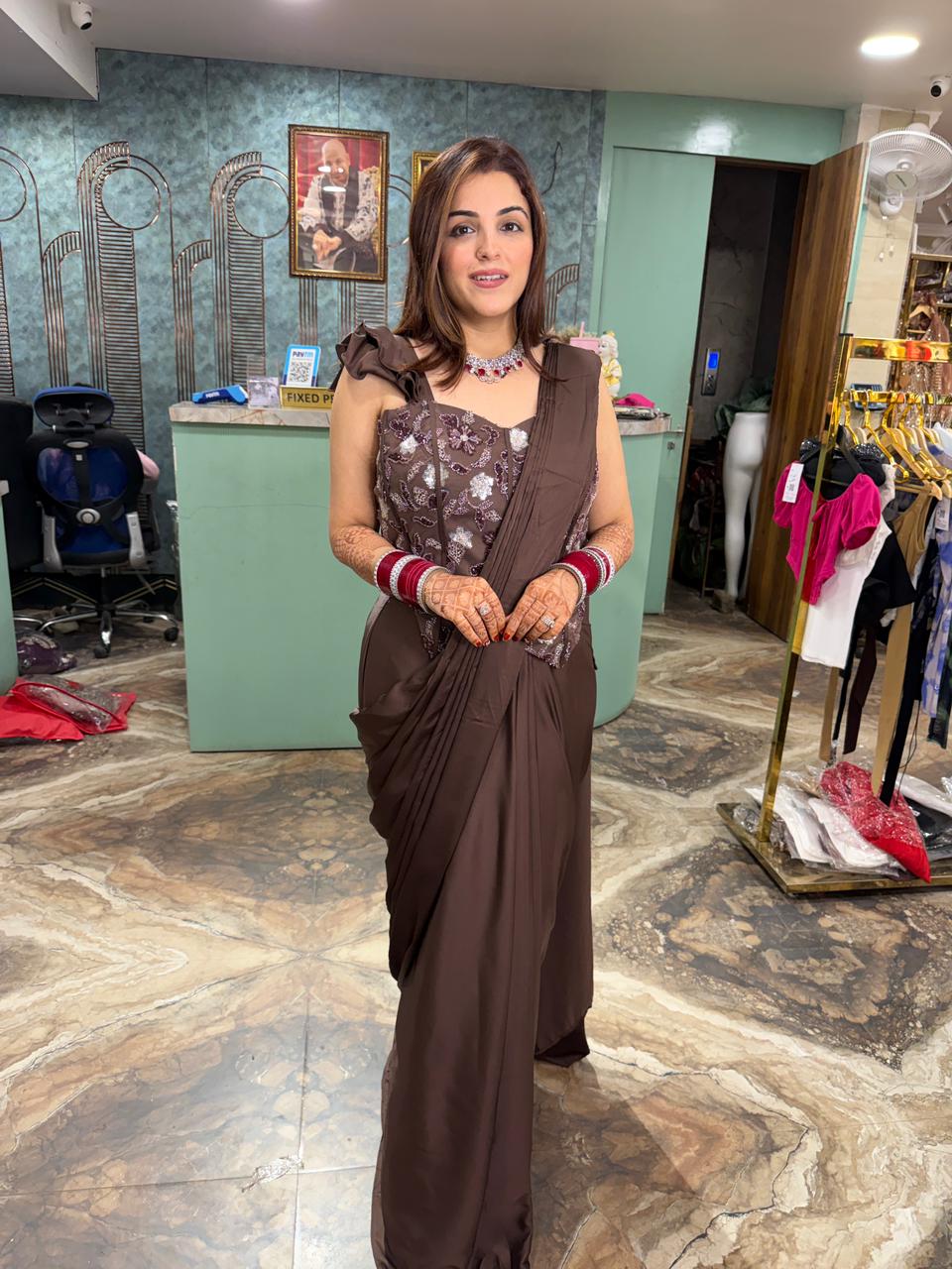 Ready to wear saree set