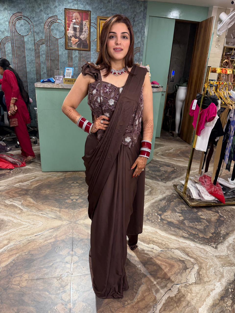 Ready to wear saree set