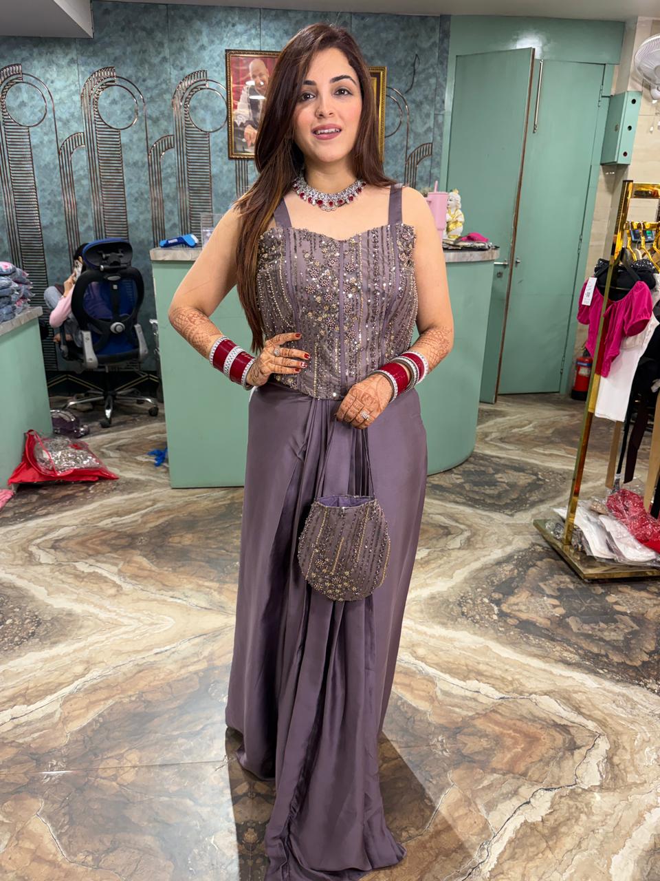 Pranali Indo Western set