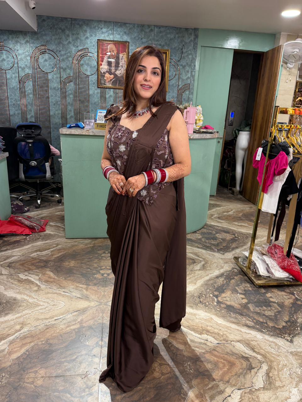 Ready to wear saree set