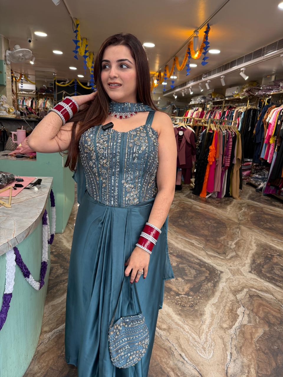 Pranali Indo Western set