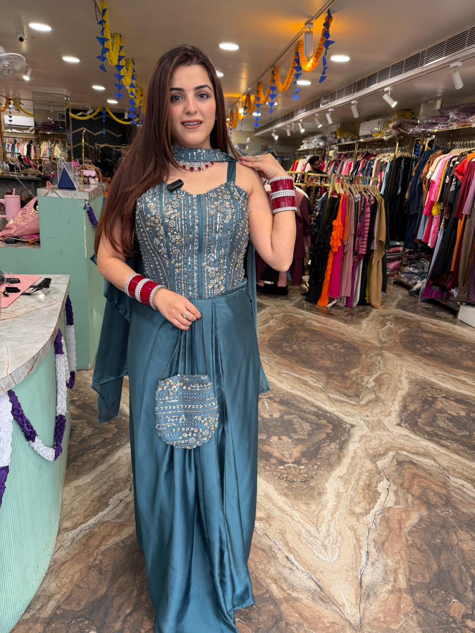 Pranali Indo Western set