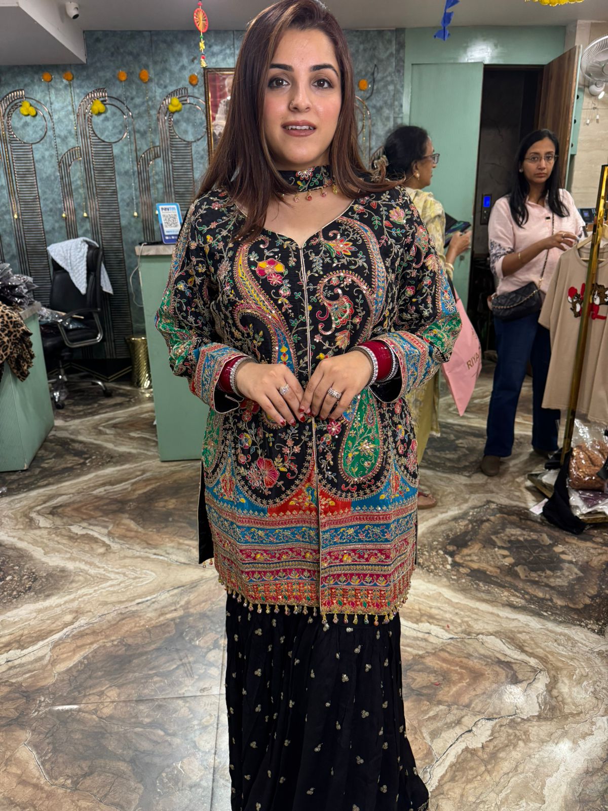 Royal Kashmiri Zari Sharara Set