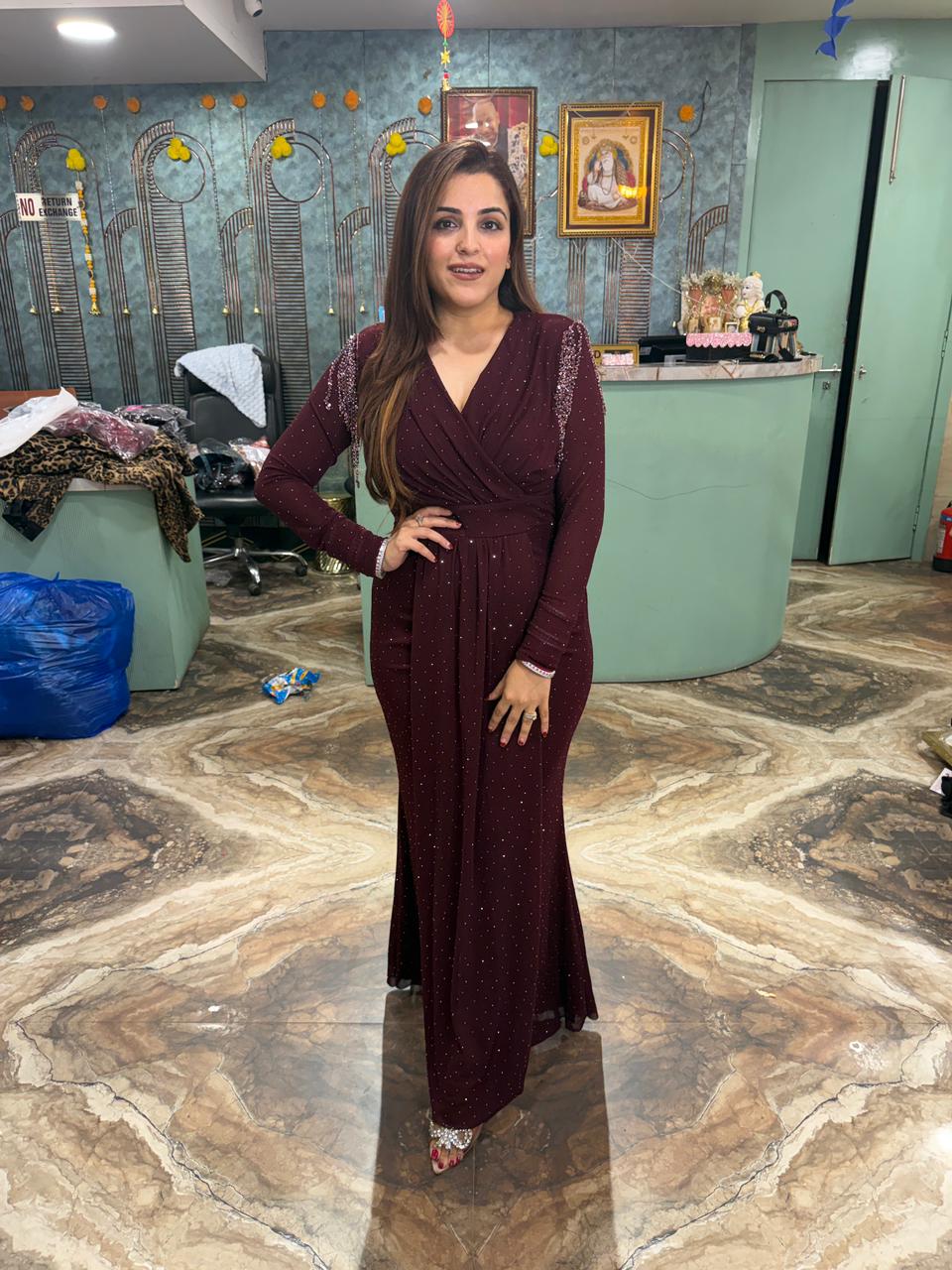 Raveena bodycon gown