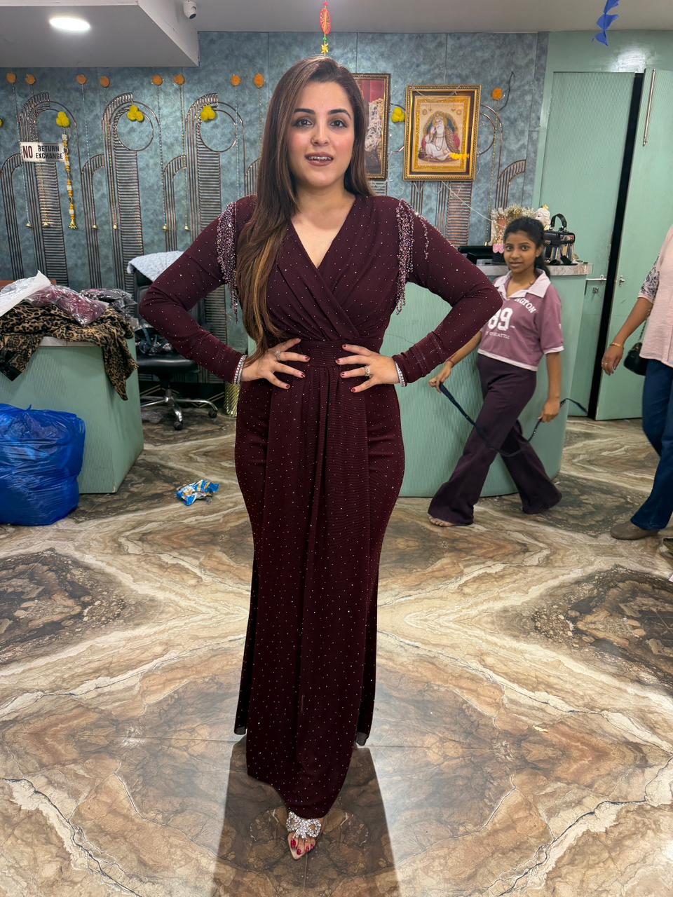 Raveena bodycon gown