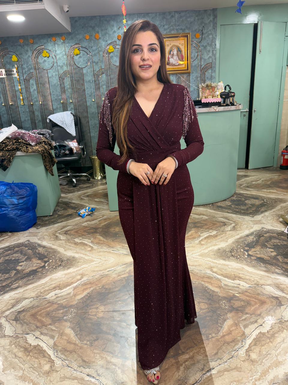 Raveena bodycon gown