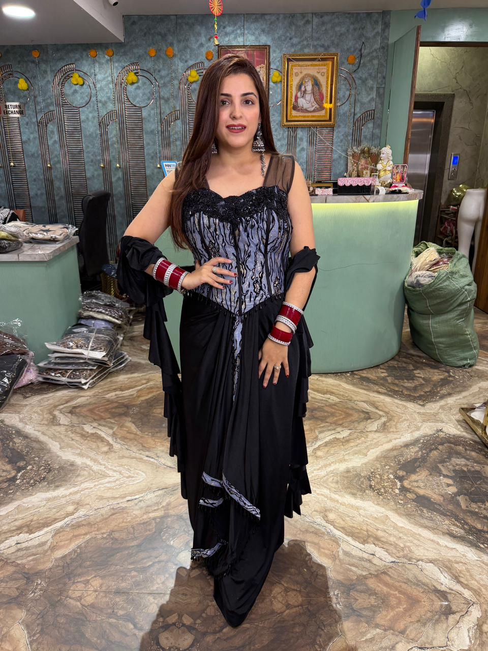 Elysian Embroidered skirt & blouse