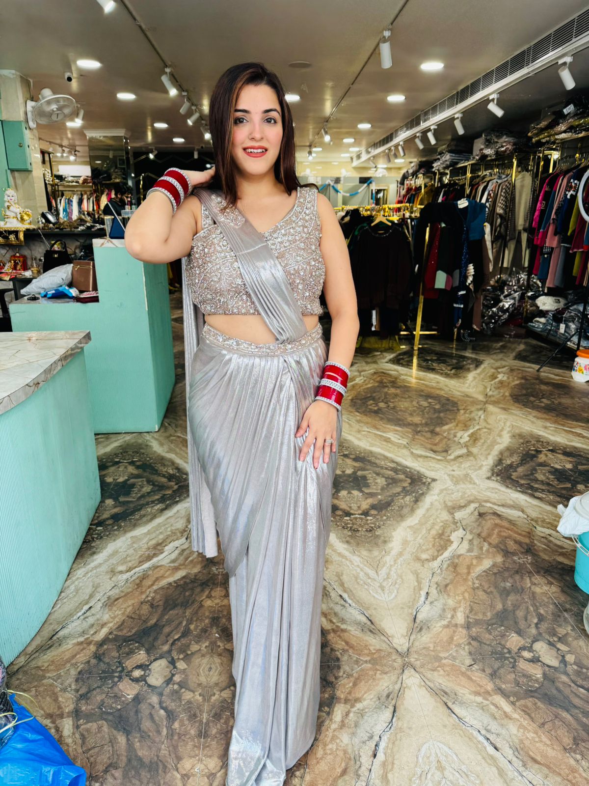 Aragya Pre-Draped Saree