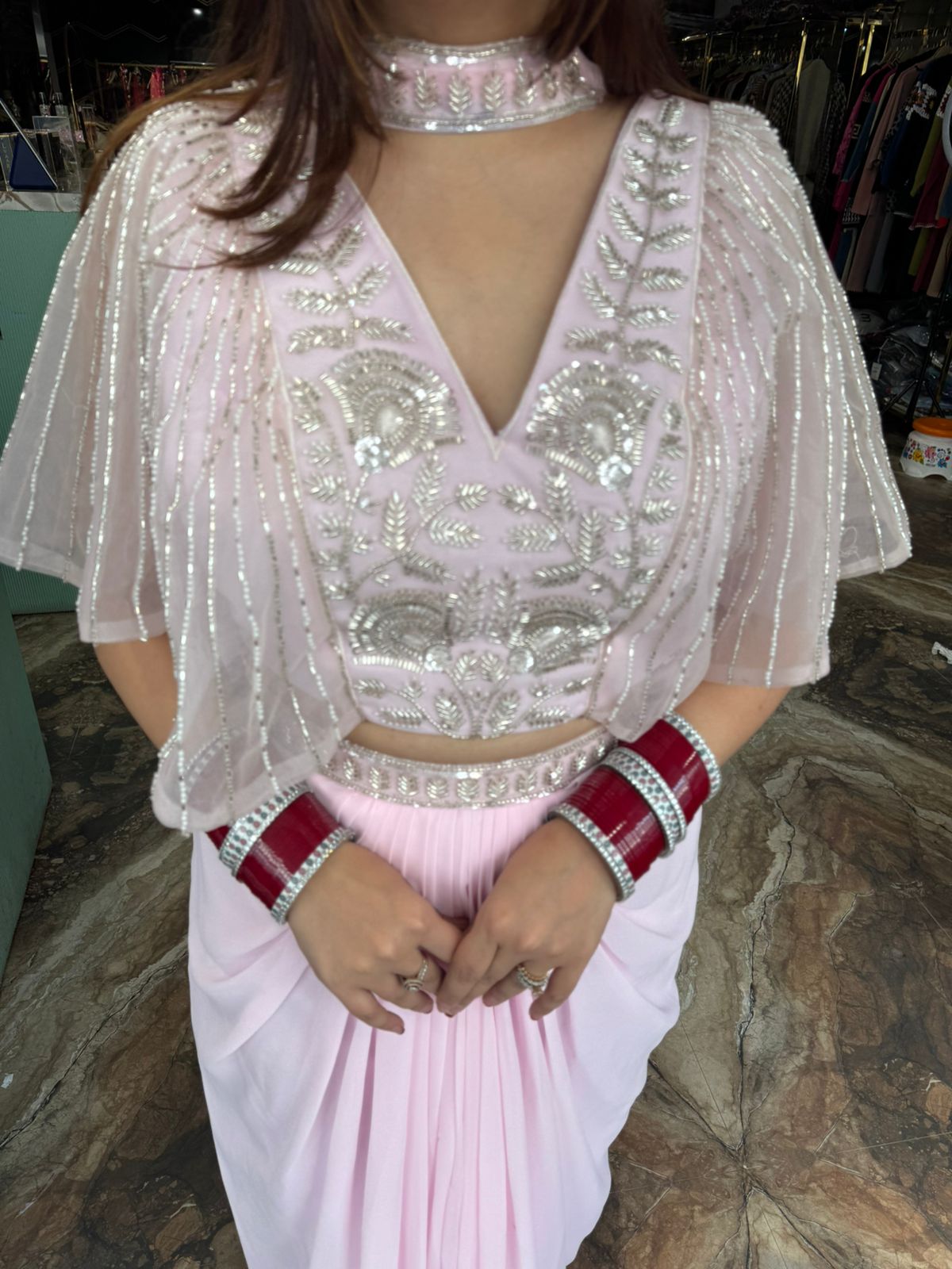 Kaviya indo western set