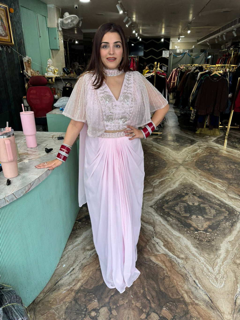 Kaviya indo western set