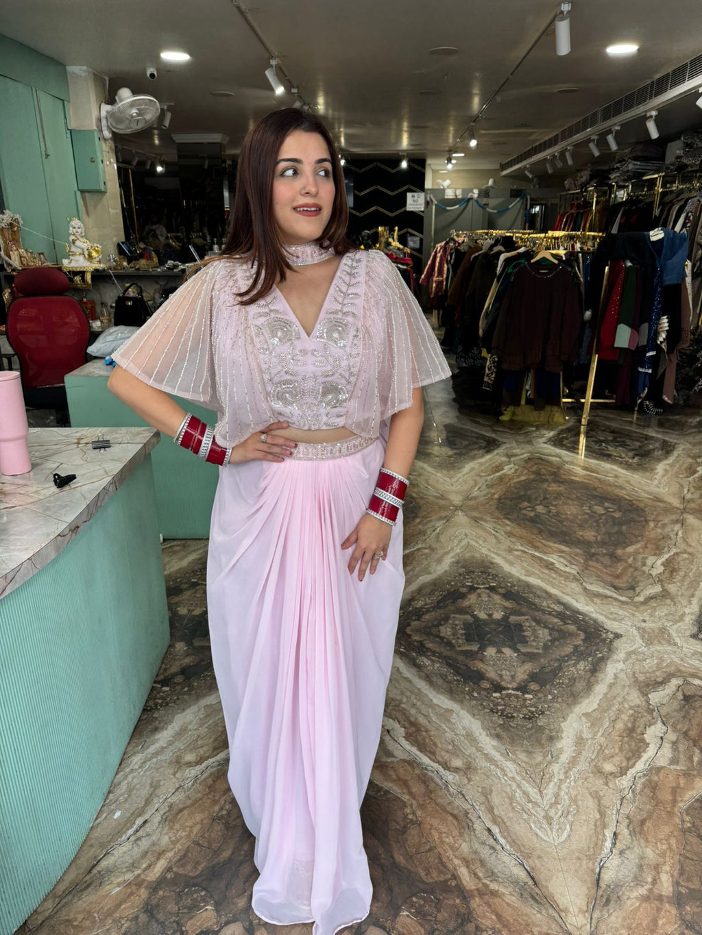 Kaviya indo western set