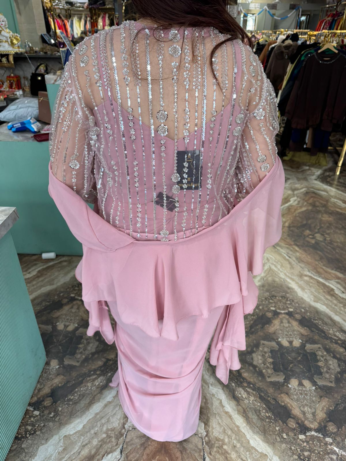 Indo western four pc set