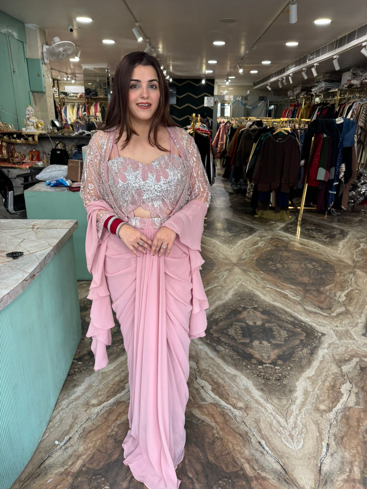 Indo western four pc set