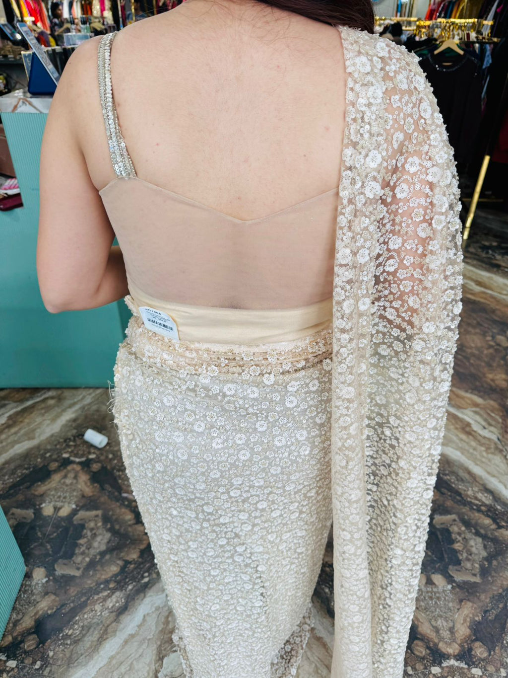 Honey pre draped saree