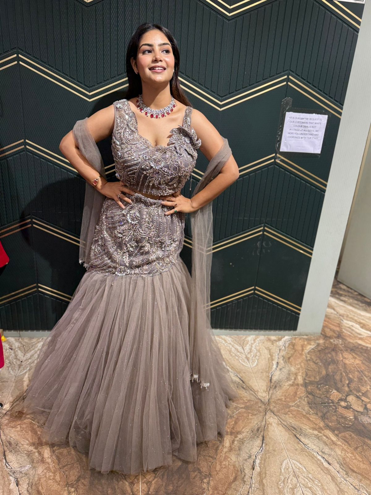 Kingfisher lehenga set