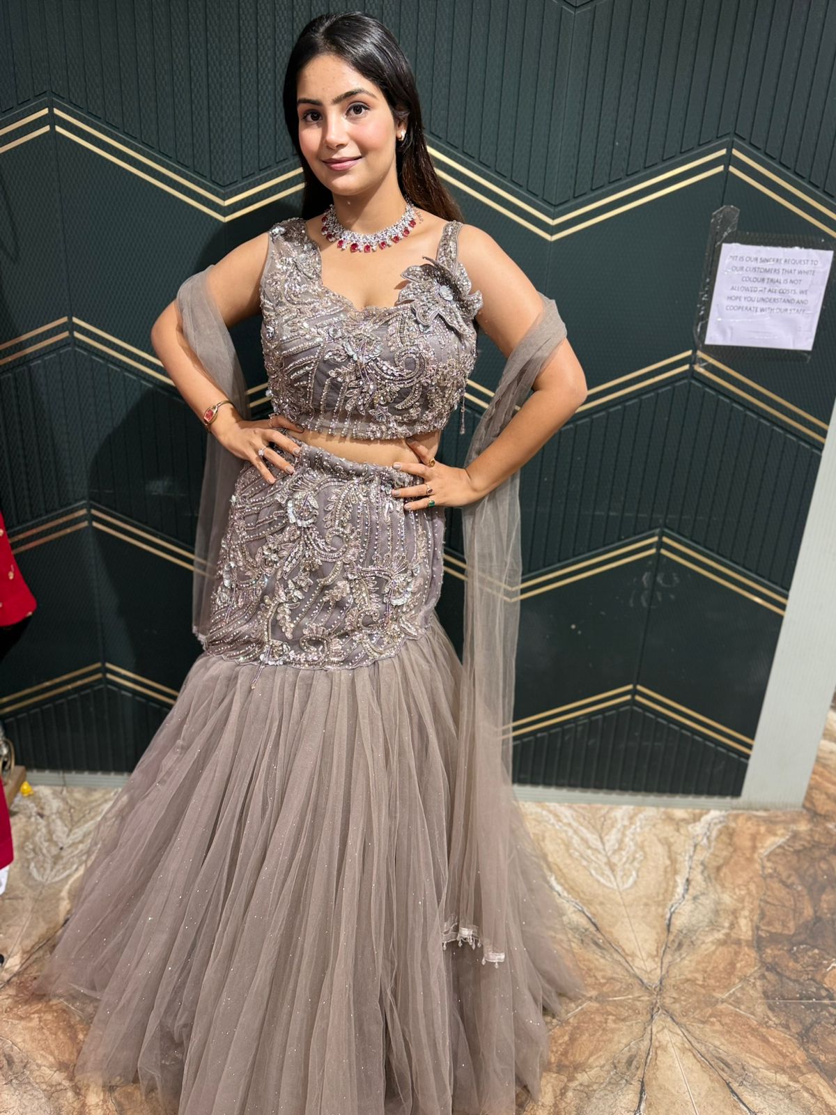 Kingfisher lehenga set