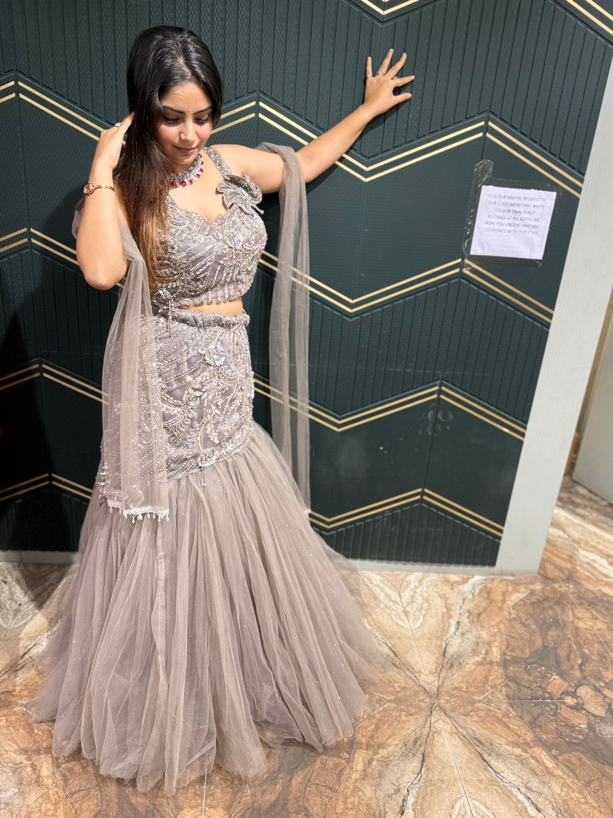 Kingfisher lehenga set