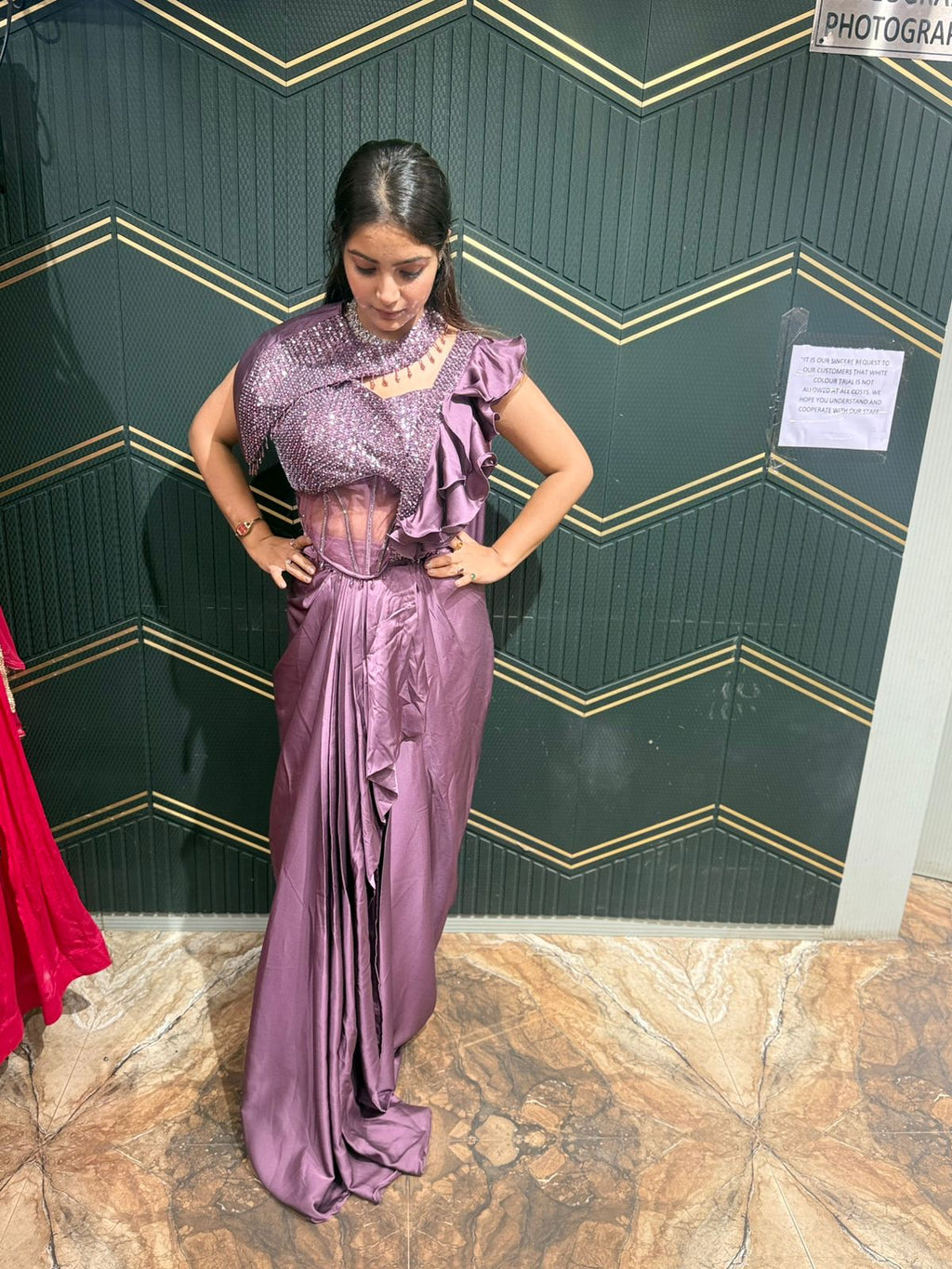 Falcon drape saree set