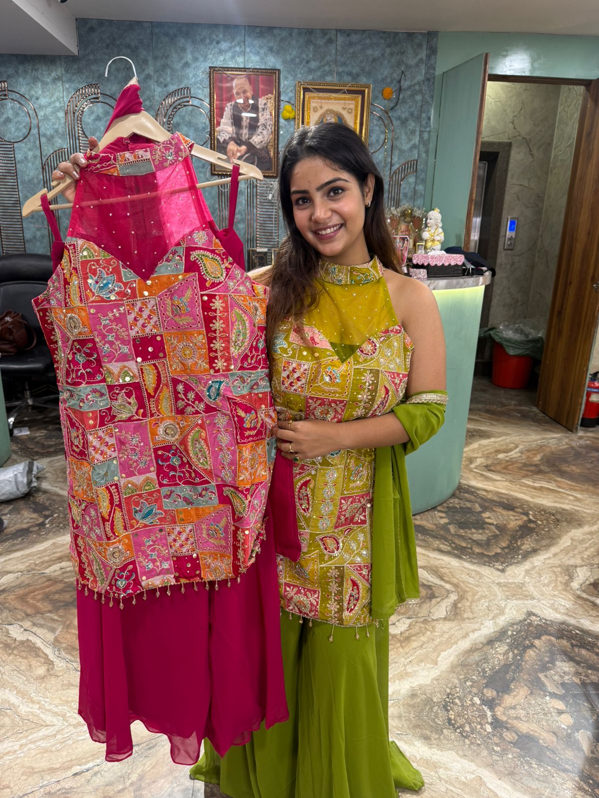 Stylish Ambarsari three piece set