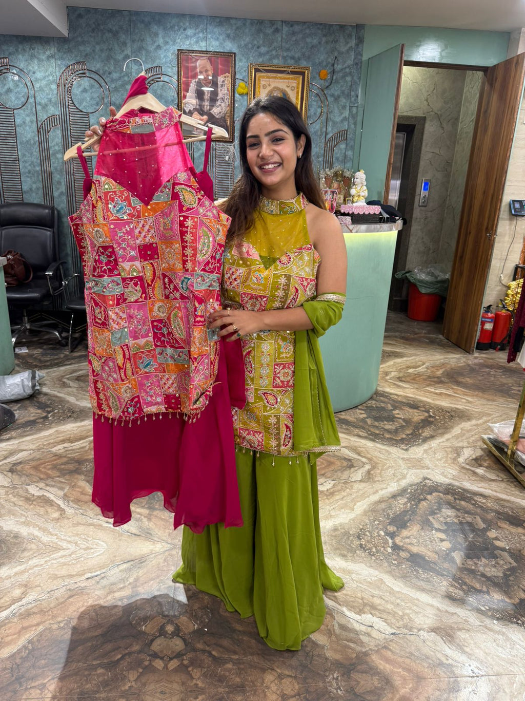 Stylish Ambarsari three piece set