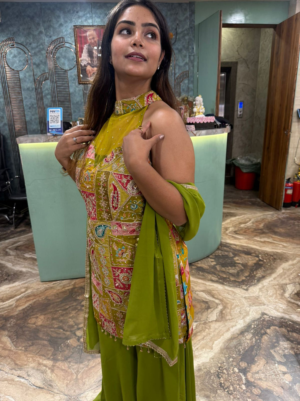 Stylish Ambarsari three piece set