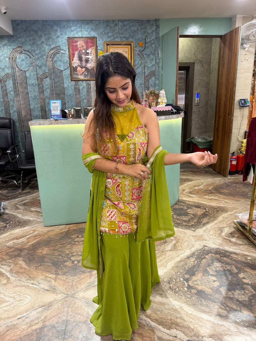 Stylish Ambarsari three piece set