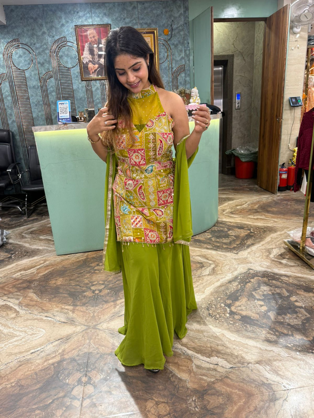 Stylish Ambarsari three piece set