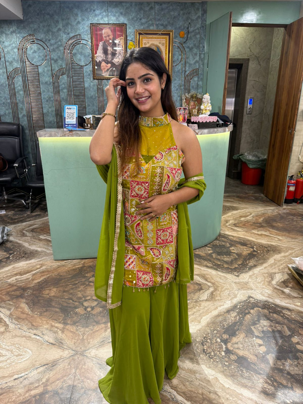 Stylish Ambarsari three piece set