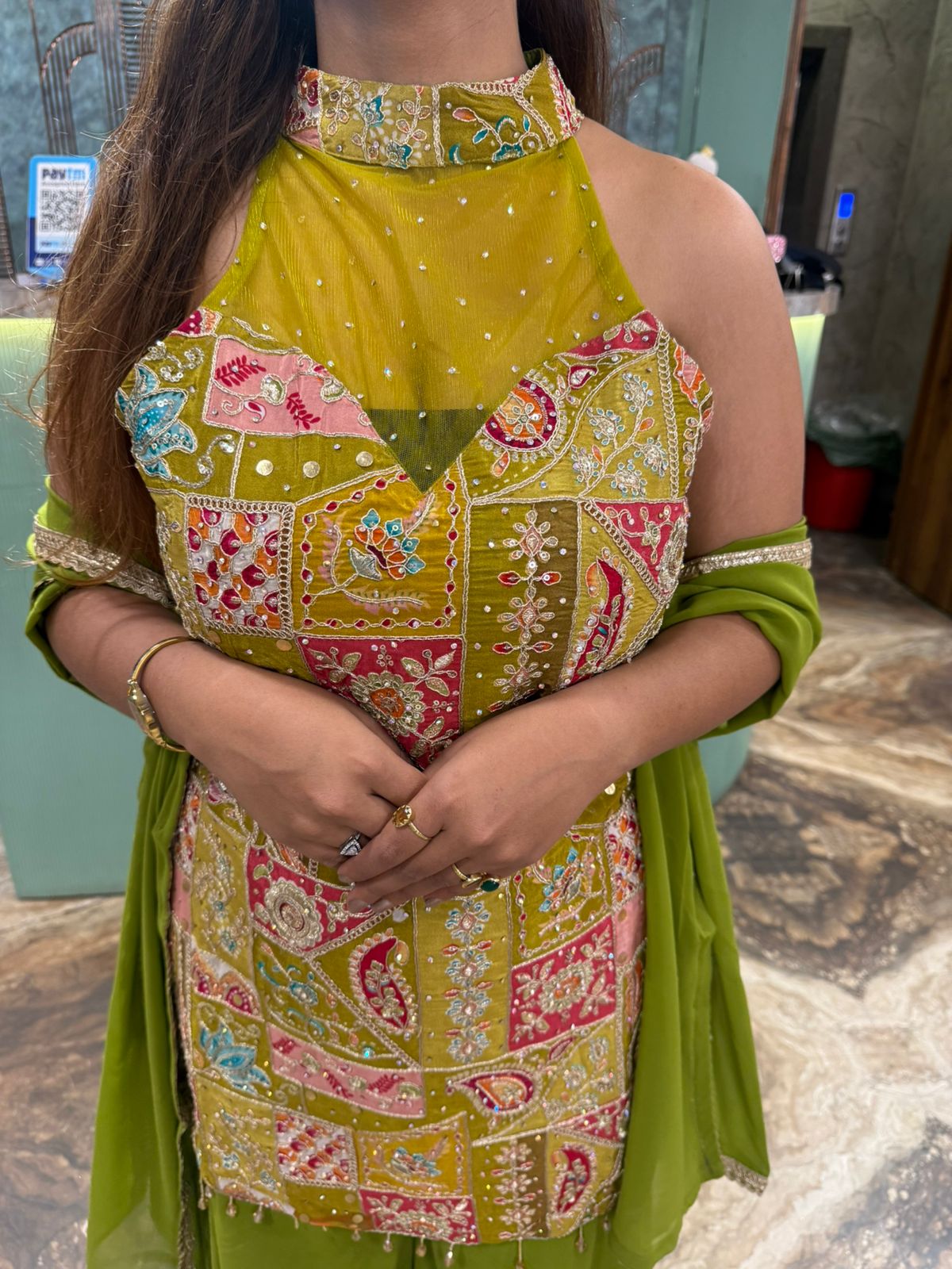 Stylish Ambarsari three piece set