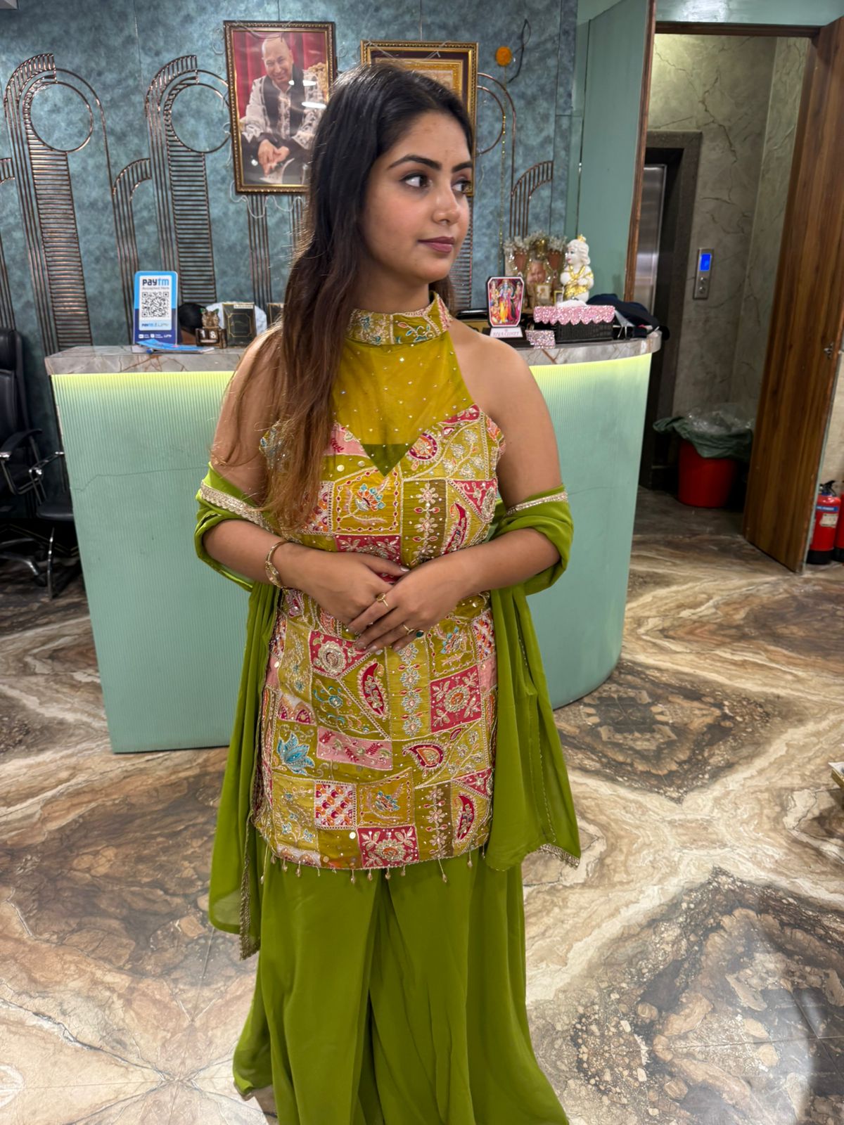 Stylish Ambarsari three piece set