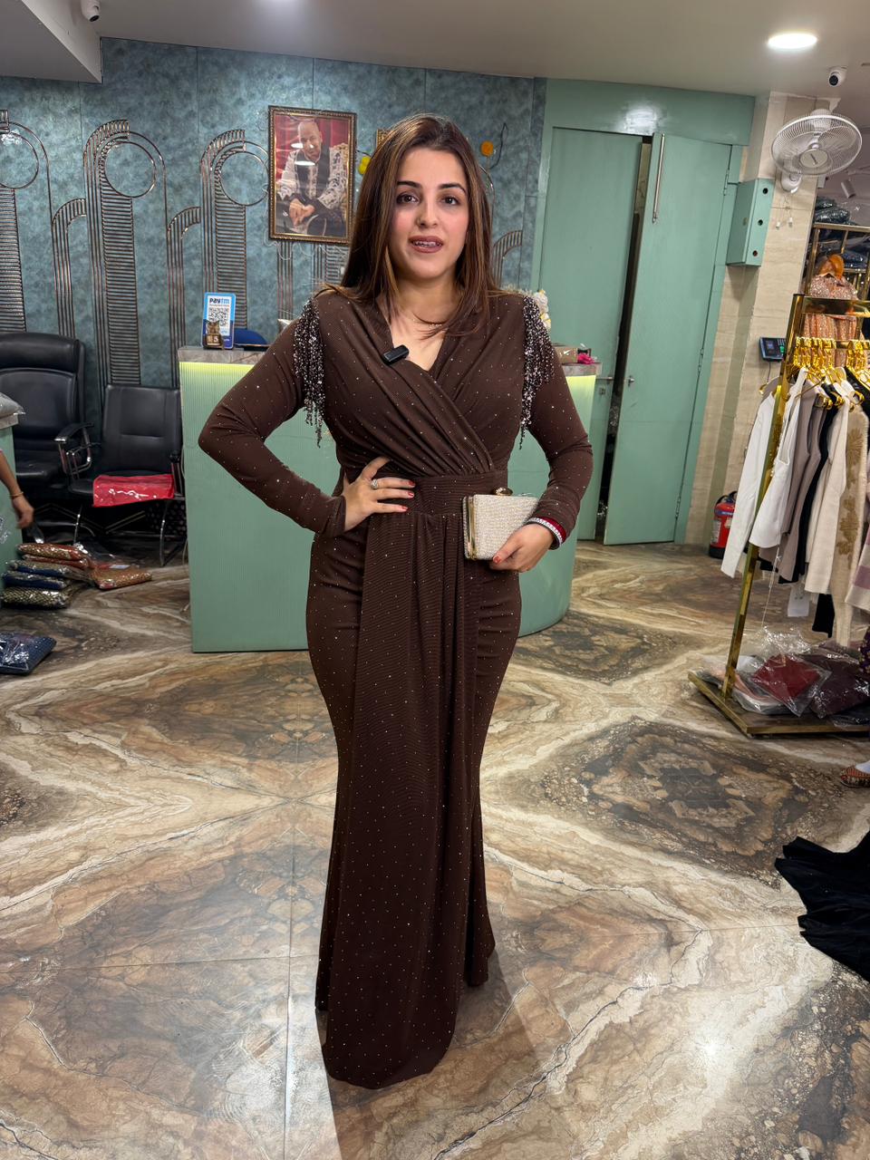 Raveena bodycon gown