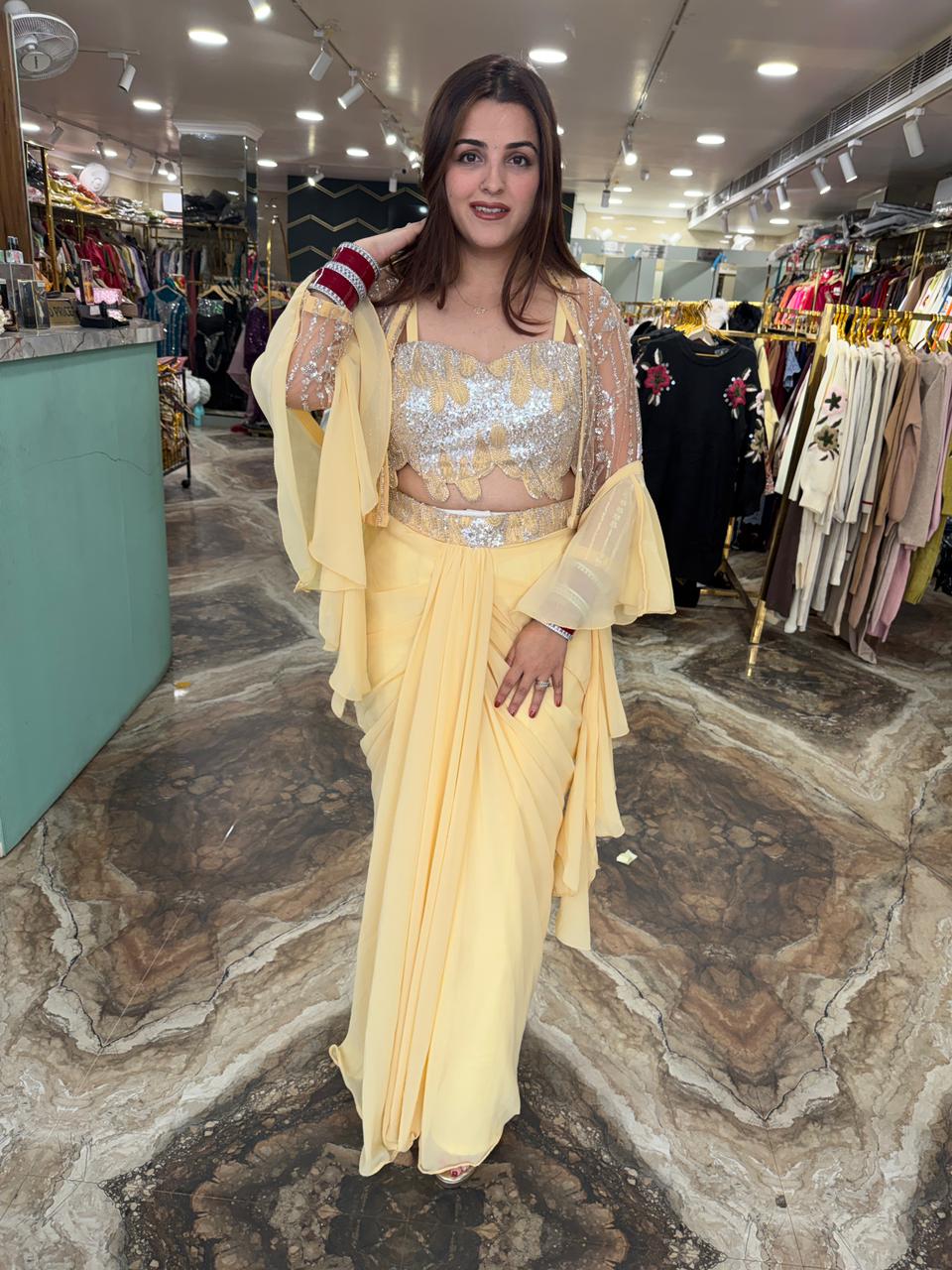 Indo western four pc set