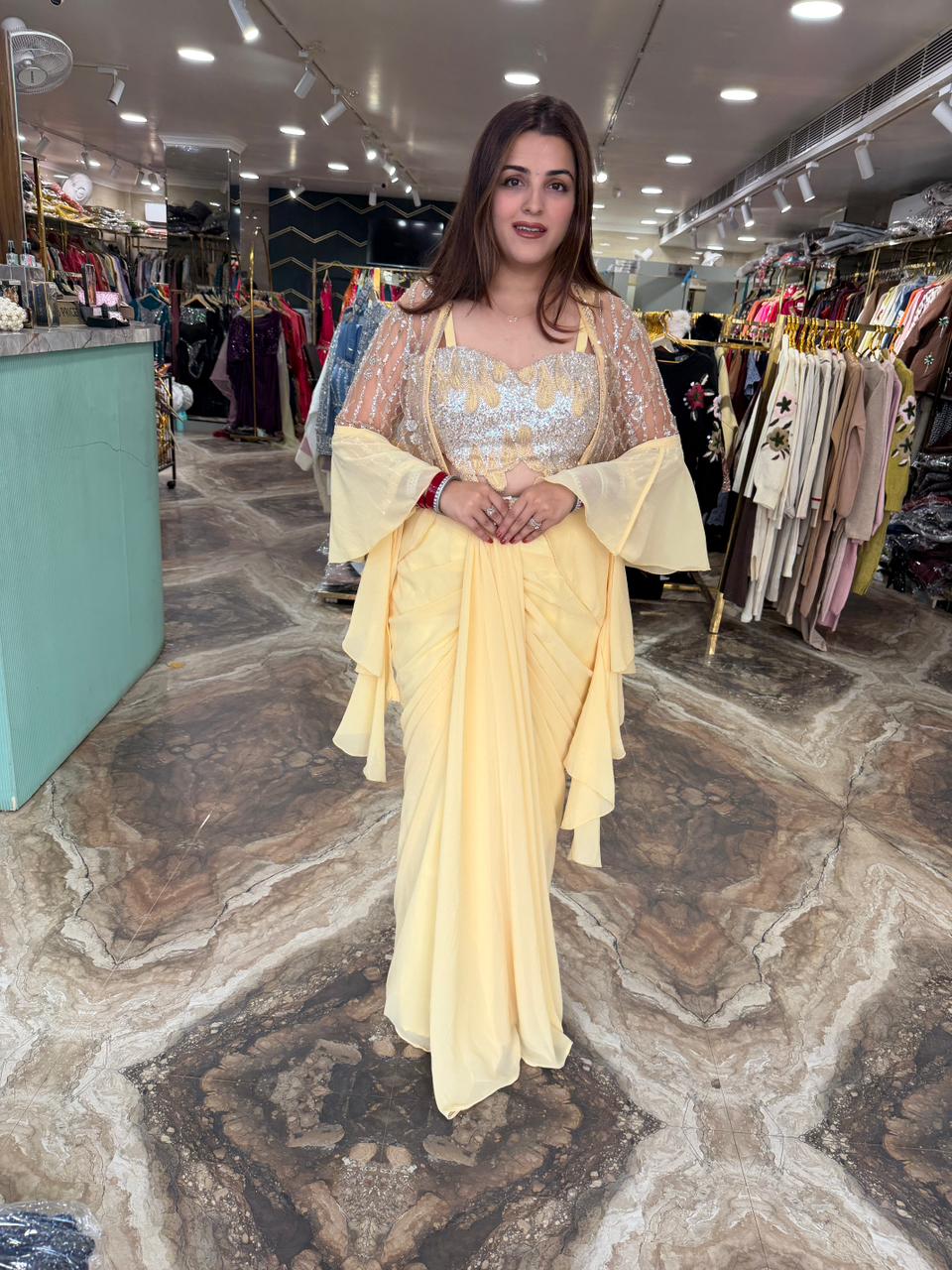 Indo western four pc set