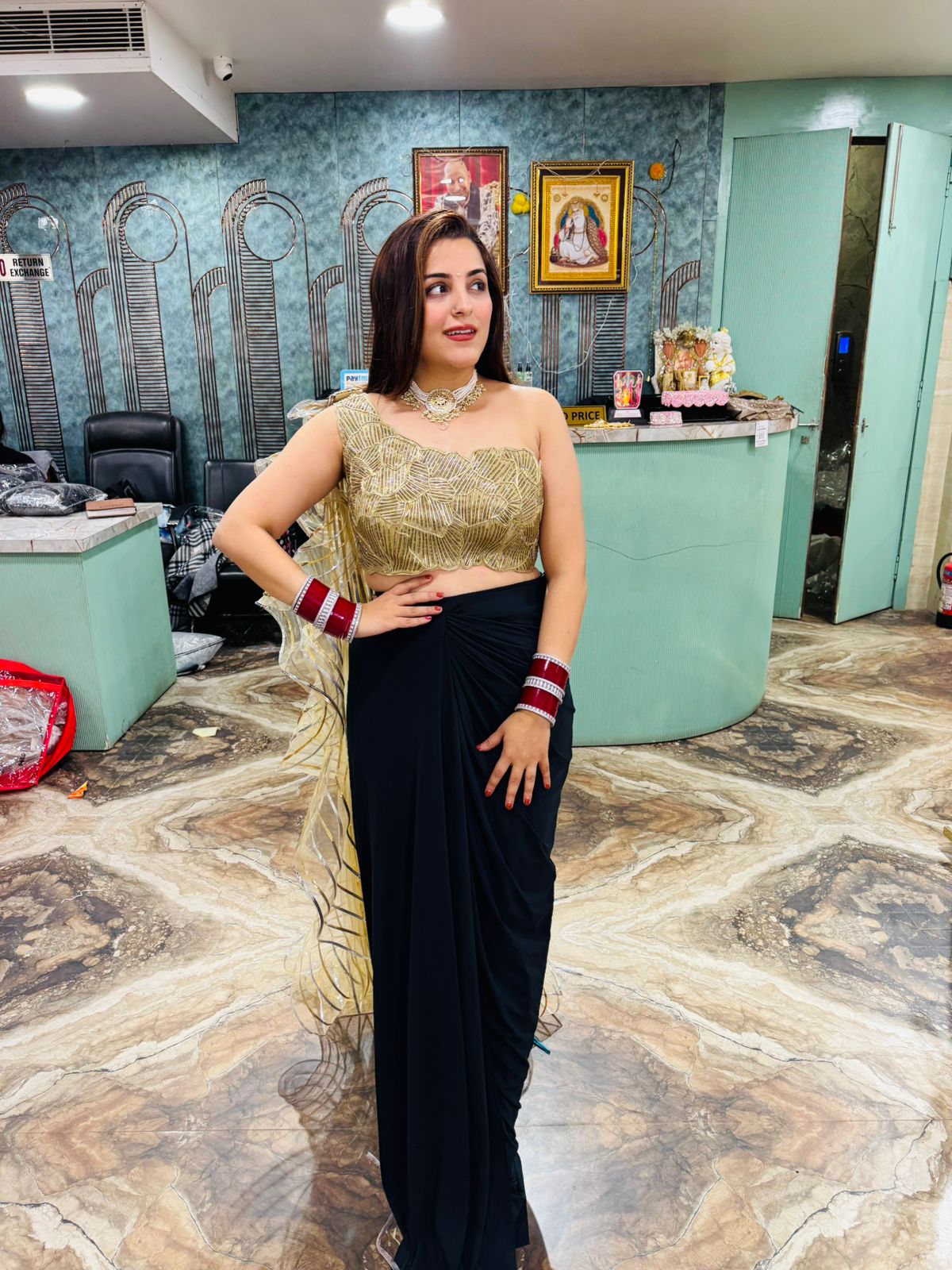 Weaver indo western set