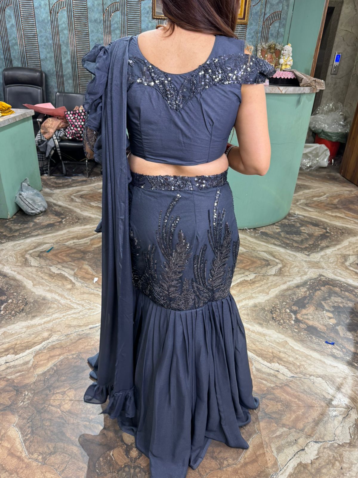 Turkey fishcut lehenga & blouses