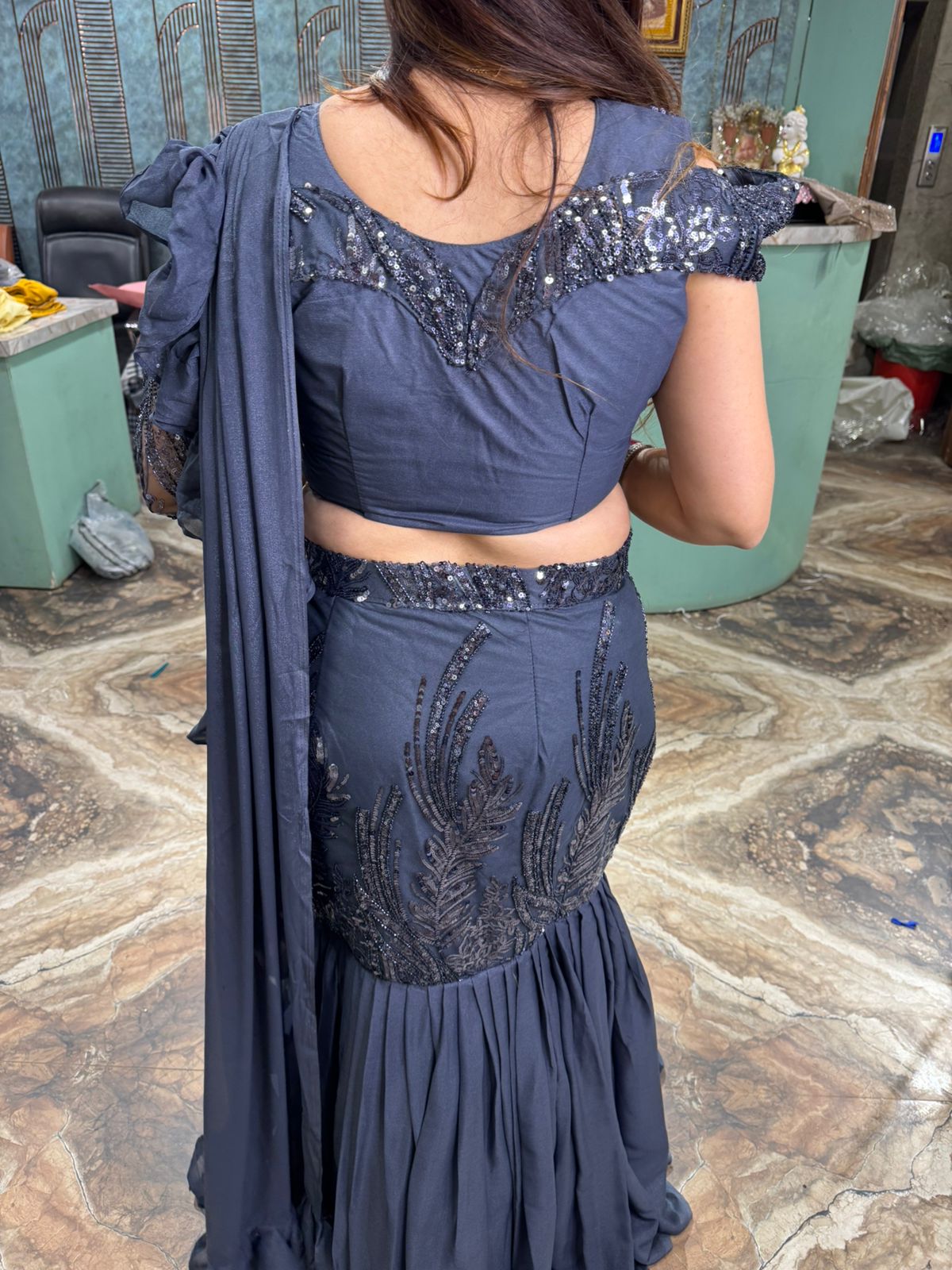 Turkey fishcut lehenga & blouses