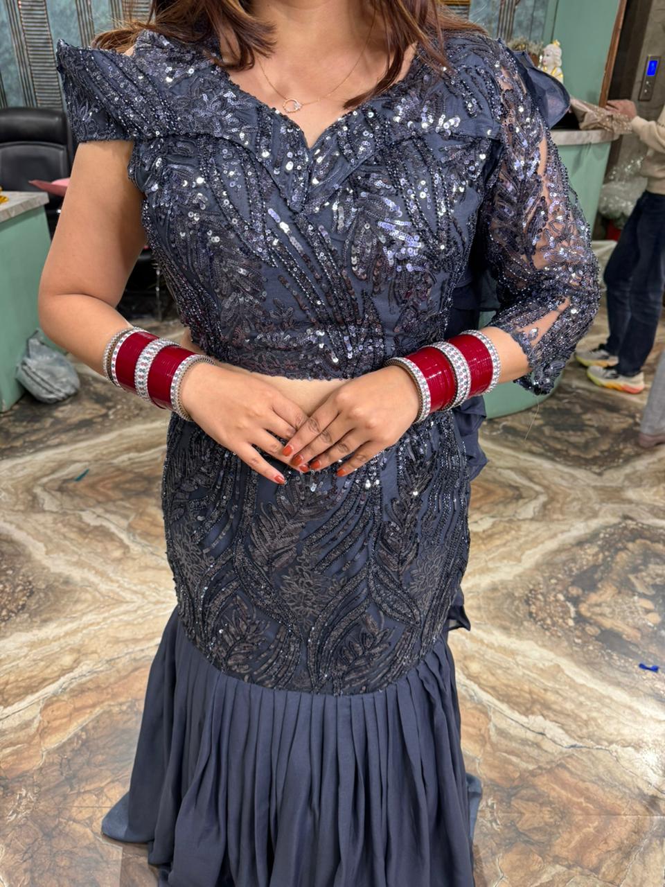 Turkey fishcut lehenga & blouses