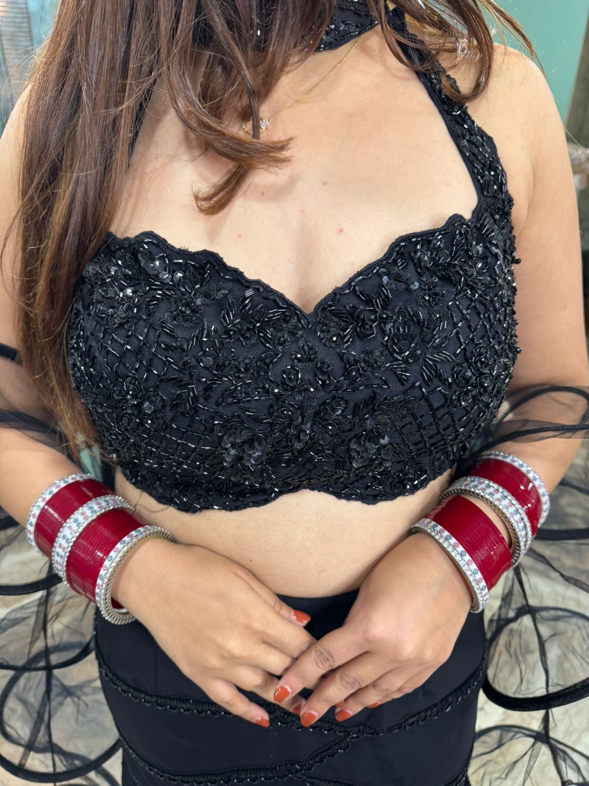 Guppy fish cut lahanga set