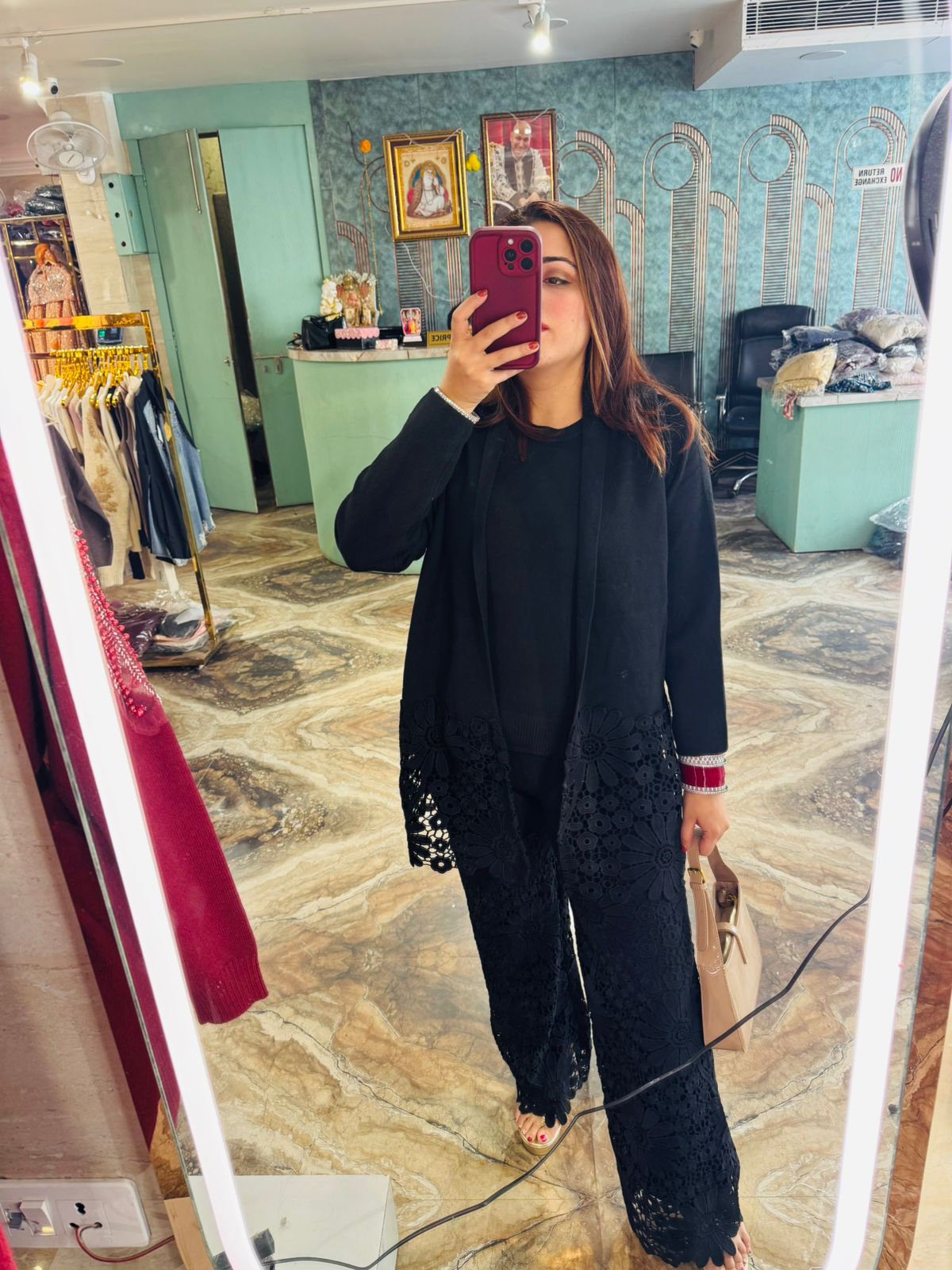 Woolen three piece set