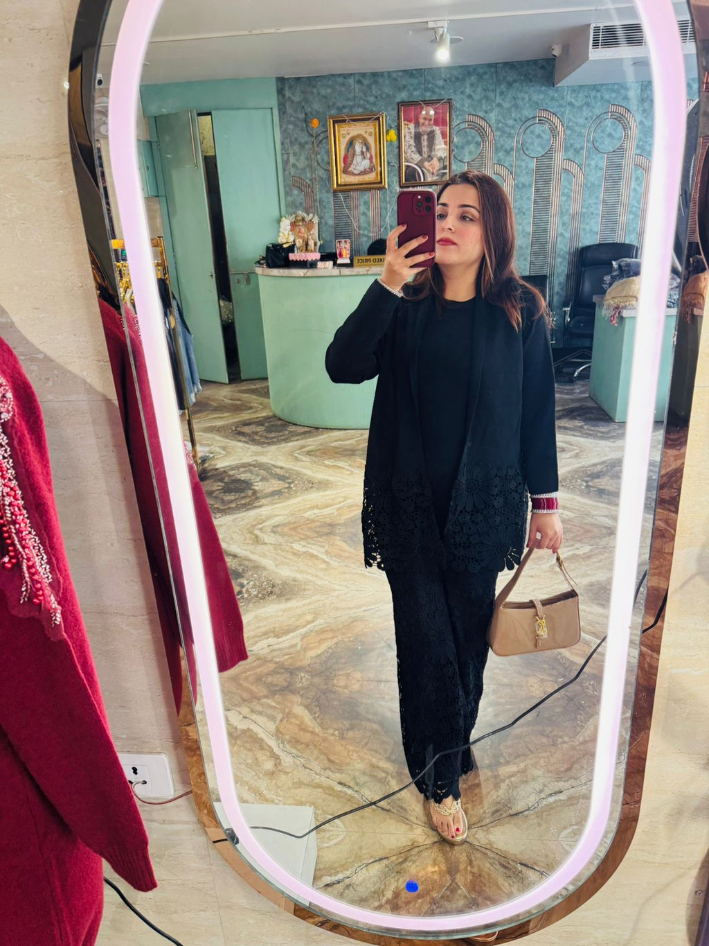 Woolen three piece set